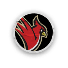 A collection of sports merchandise for the Cardinals. Description generated by AI