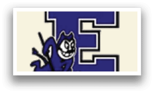 A logo for E. Description generated by AI