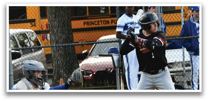 A baseball player is swinging a bat. Description generated by AI