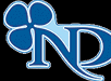 A blue and white logo with a four leaf clover. Description generated by AI