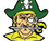 A cartoon pirate with a sword in his mouth. AI generated content