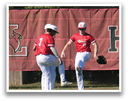 A red and white baseball jersey with the number 15 on it. Description generated by AI