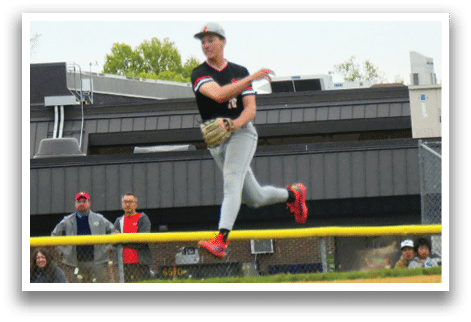 A baseball player is throwing a ball. Description generated by AI