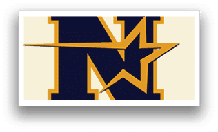 A blue and yellow star logo. Description generated by AI