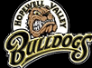 A logo for a sports team called the Hopewell Valley Bulldogs. AI generated content