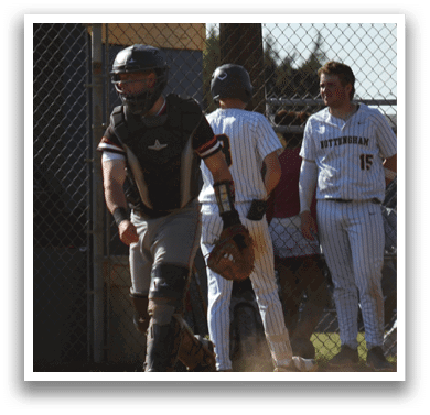 A baseball player is running to first base. Description generated by AI