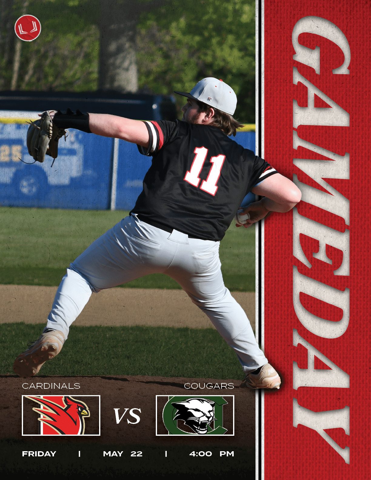 COUGARS,CARDINALS,FRIDay | MAY 22 | 4:00 PM,V