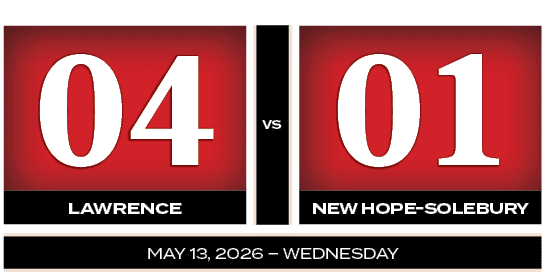 01,04,VS,NEW HOPE SOLEBURY,LAWRENCE,MAY 13, 2026 – WEDNESDA