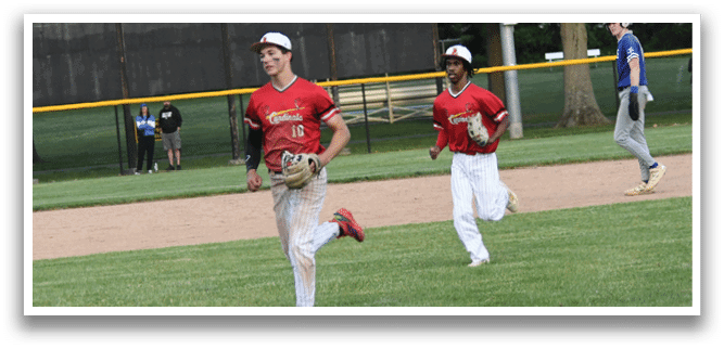 A baseball player running on the field. Description generated by AI