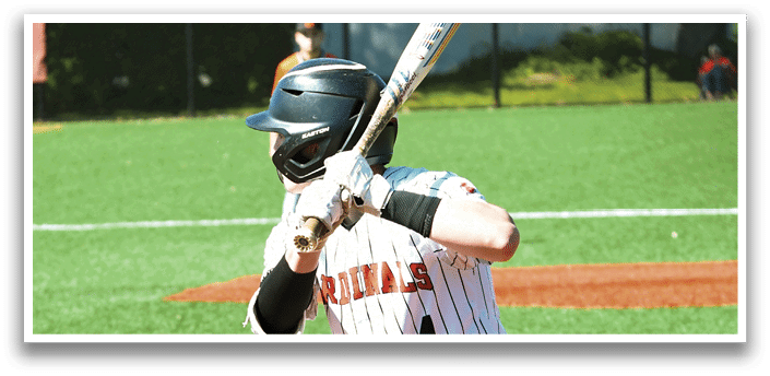 A baseball player is swinging a bat. Description generated by AI