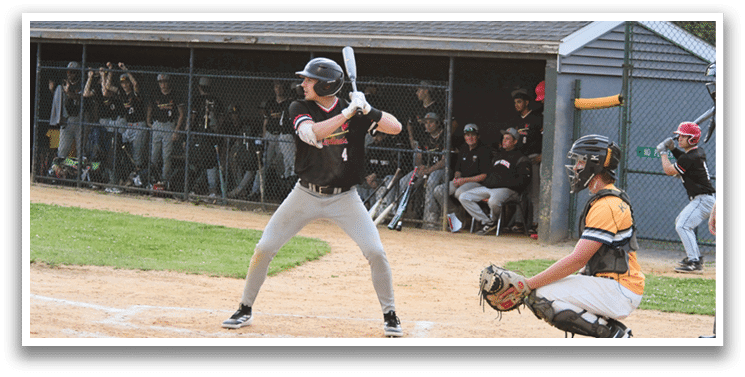 A baseball player is swinging a bat. Description generated by AI