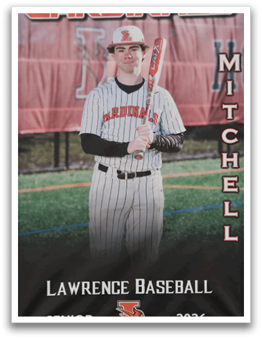 A baseball player named Lawrence Mithcell. Description generated by AI