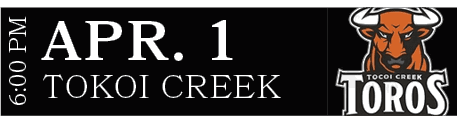 TOKOI CREEK,APR. 1,6:00 P