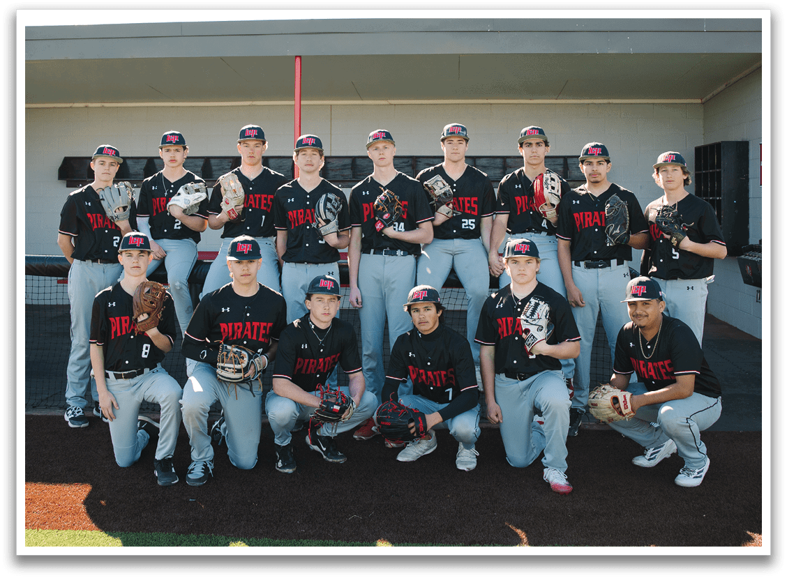 Baseball team posing for a photo. AI generated content