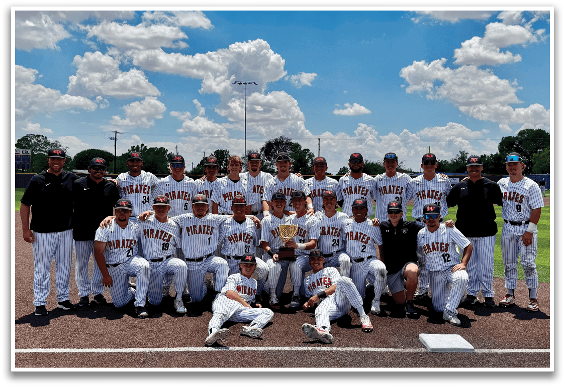 A baseball team poses for a photo on the field. AI generated content