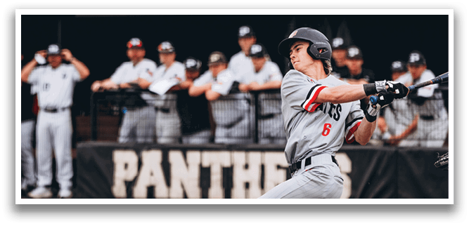A baseball player in a grey shirt and black helmet is swinging a bat on a field. AI generated content