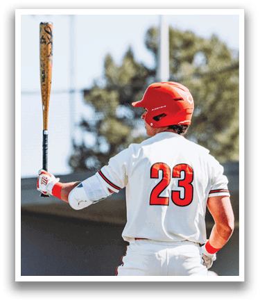A baseball player is holding a bat and getting ready to swing. AI generated content
