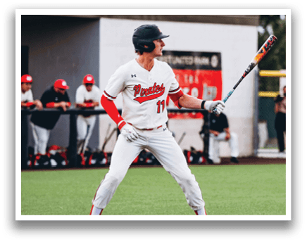 A baseball player in a white uniform is holding a bat and getting ready to swing. AI generated content