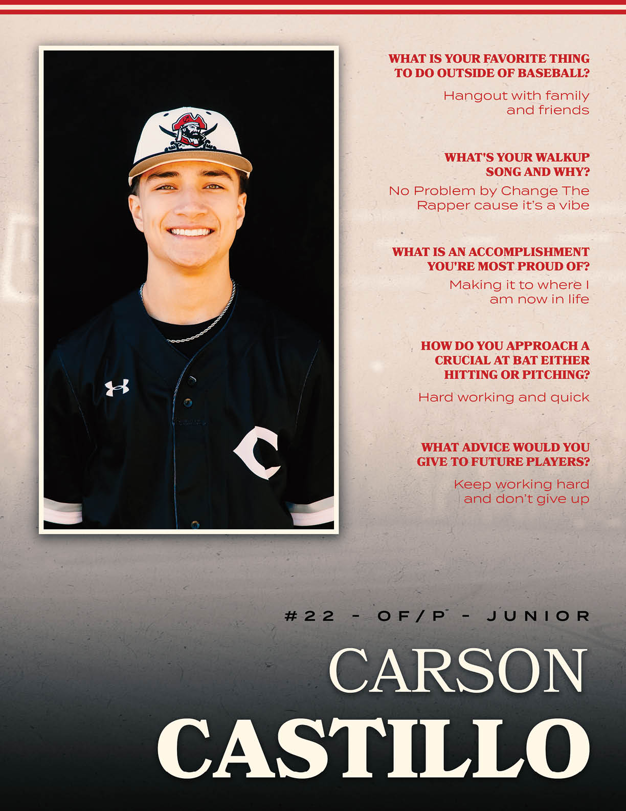 A young man wearing a baseball uniform is smiling for a picture. AI generated content