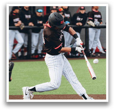 A baseball player is swinging a bat at a ball, with several other players watching from the dugout. AI generated content