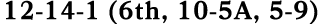 12 14 1 (6th, 10 5A, 5 9)