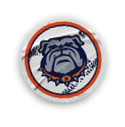 A collection of stickers featuring a bulldog mascot and a baseball. AI generated content