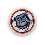 A collection of stickers featuring a bulldog mascot and a baseball. AI generated content