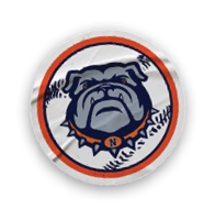 A collection of stickers featuring a bulldog mascot and a baseball glove. AI generated content