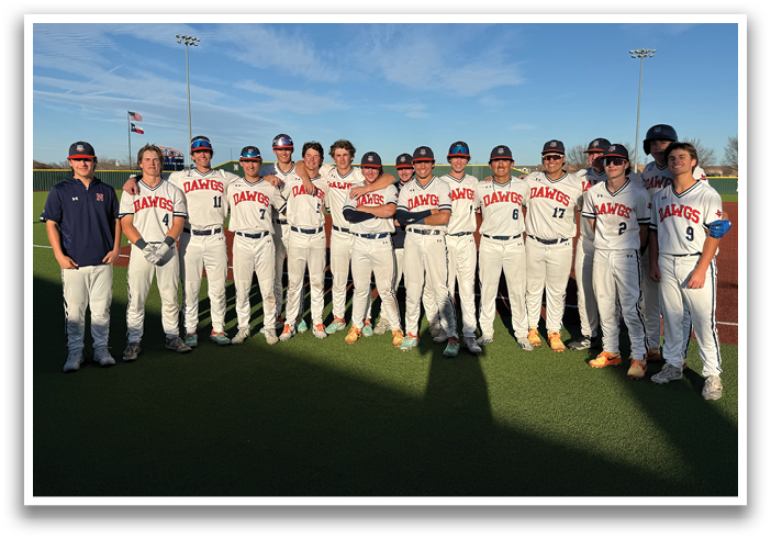 Baseball team posing for a picture on the field. Contenido generado con IA