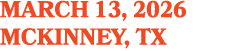 march 13, 2026 mckinney, TX
