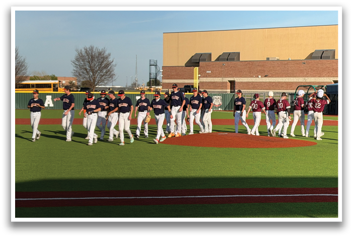 Baseball players walking off the field after a game. Contenido generado con IA