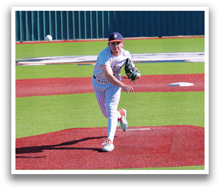 A baseball player is pitching a ball to a batter. Contenido generado con IA