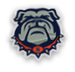 A collection of stickers featuring a bulldog mascot and a baseball. AI generated content