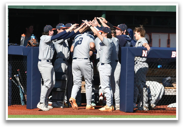 Baseball players in uniforms sitting on the ground. Contenido generado con IA