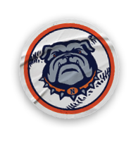 A collection of stickers featuring a bulldog mascot and a baseball glove. AI generated content