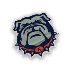 A collection of stickers featuring a bulldog mascot and a baseball. AI generated content