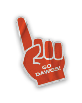 A collection of stickers featuring a bulldog mascot and a baseball. AI generated content