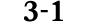 3 1