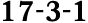 17 3 1