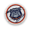 A collection of stickers featuring a bulldog mascot and a baseball. AI generated content