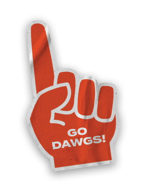 A collection of stickers featuring a bulldog mascot and a baseball. AI generated content