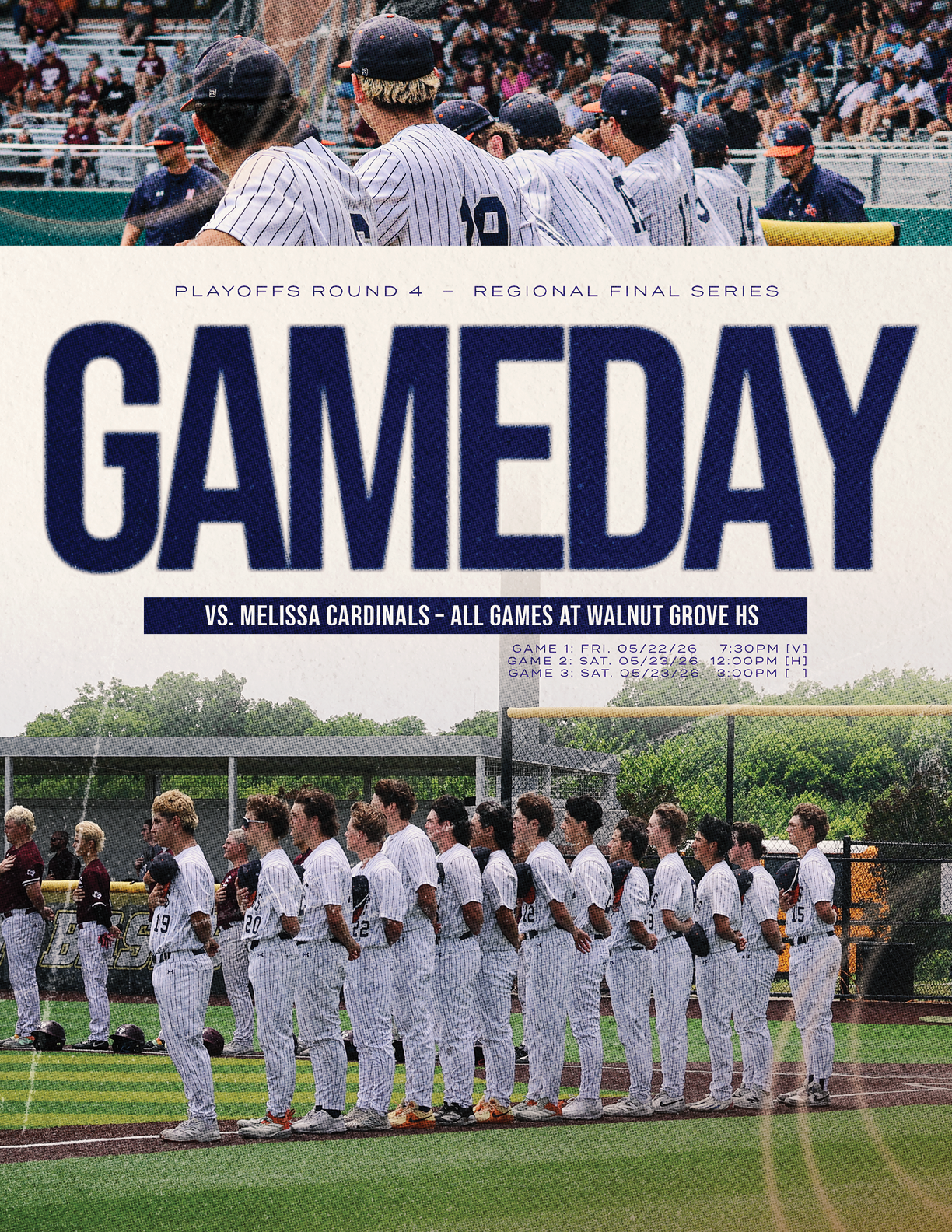 A group of baseball players in uniforms are standing on a field. Contenido generado con IA