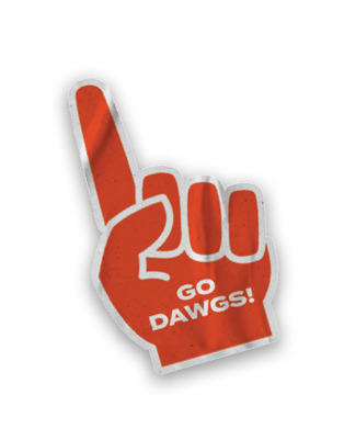 A collection of stickers featuring a bulldog mascot and a baseball. AI generated content