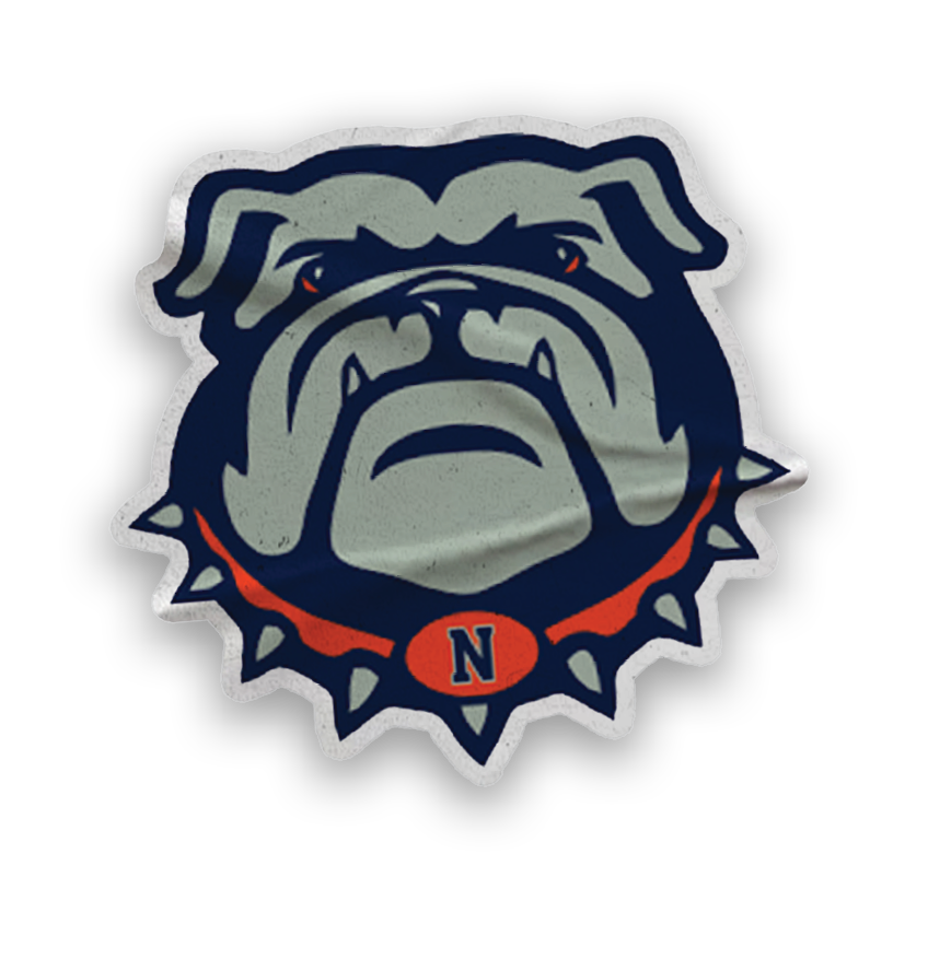 A collection of stickers featuring a bulldog mascot and a baseball. AI generated content