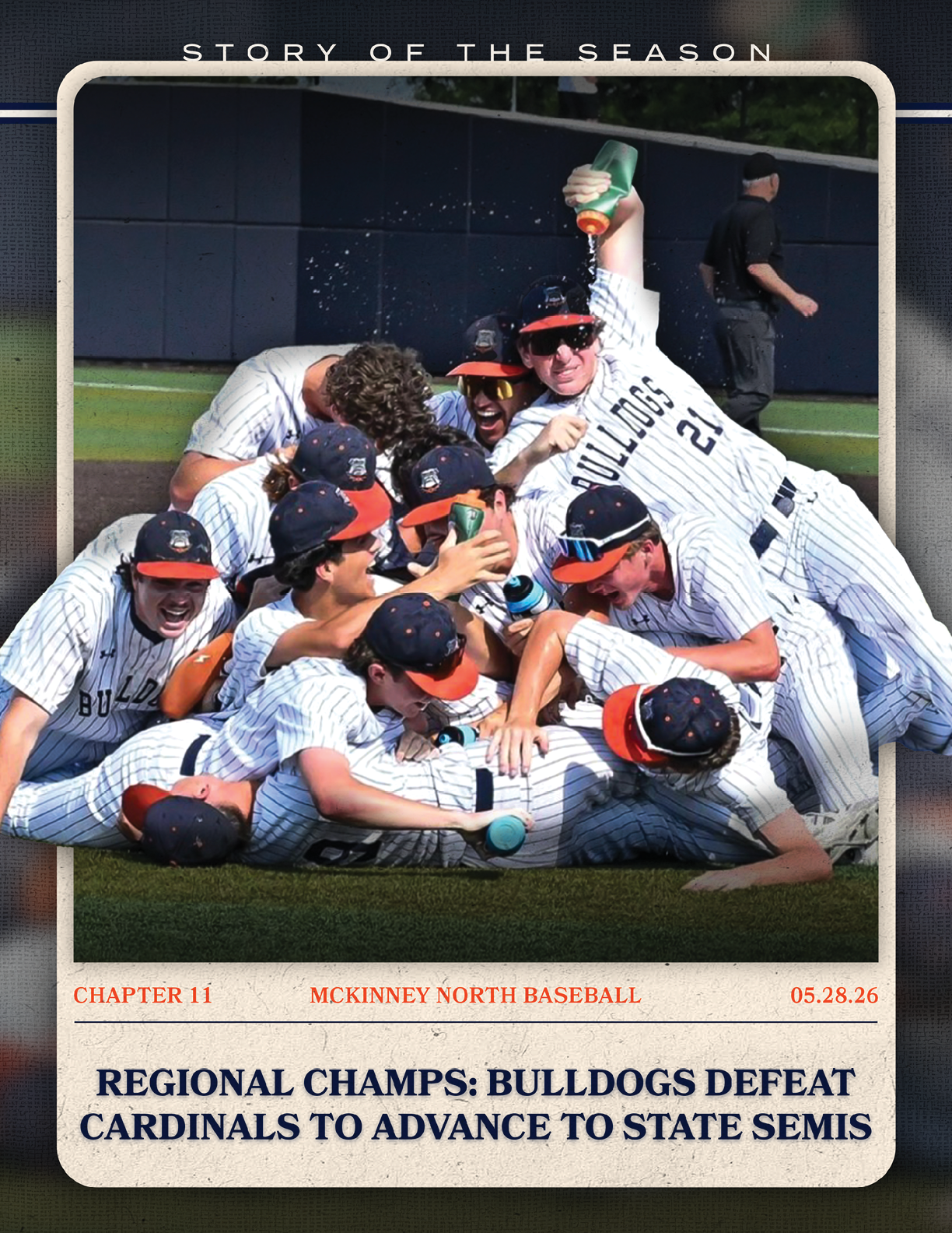 Baseball players celebrating on the field. Contenido generado con IA