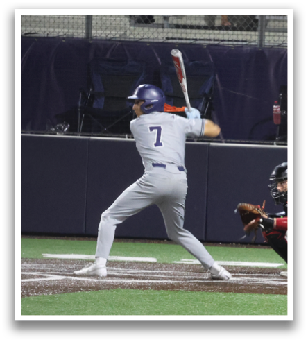 A baseball player is swinging a bat, while a catcher and an umpire watch closely. Contenido generado con IA