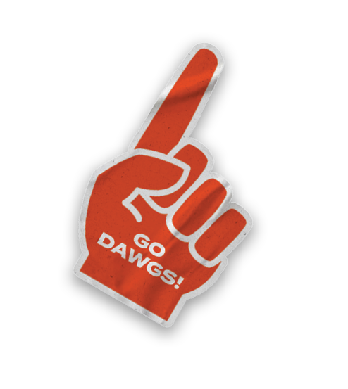 A collection of stickers featuring a bulldog mascot and a baseball. AI generated content
