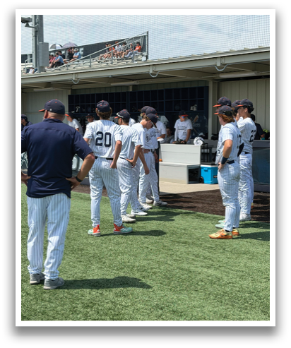 Baseball players in uniforms standing on a field. Contenido generado con IA