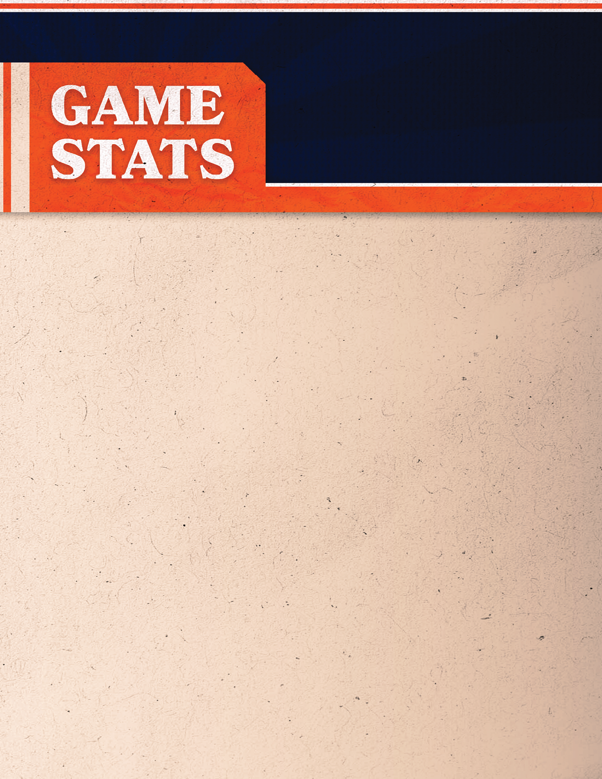 A blank sheet of paper with the words “Game Stats" written on it. Contenido generado con IA