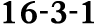 16 3 1